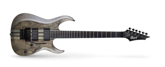 Cort X Series X500OPTG Electric Guitar, Swamp Ash Body, EMG Pickups, Open Pore Trans Grey Finish