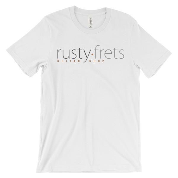 Rusty Frets Guitar Shop White / S Rusty Frets Logo Shirt