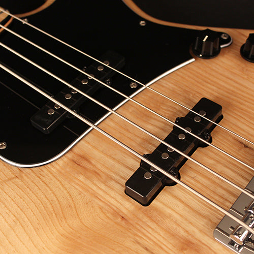 Cort GB Series GB54JJ 4-String Electric Bass Guitar, Natural