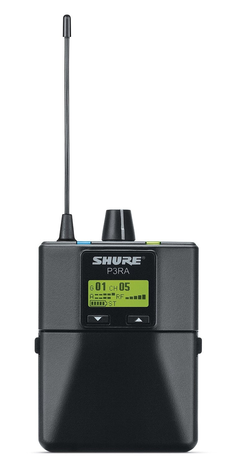 Shure P3RA Wireless Bodypack Receiver for PSM300 Personal Monitor System - G20 Band