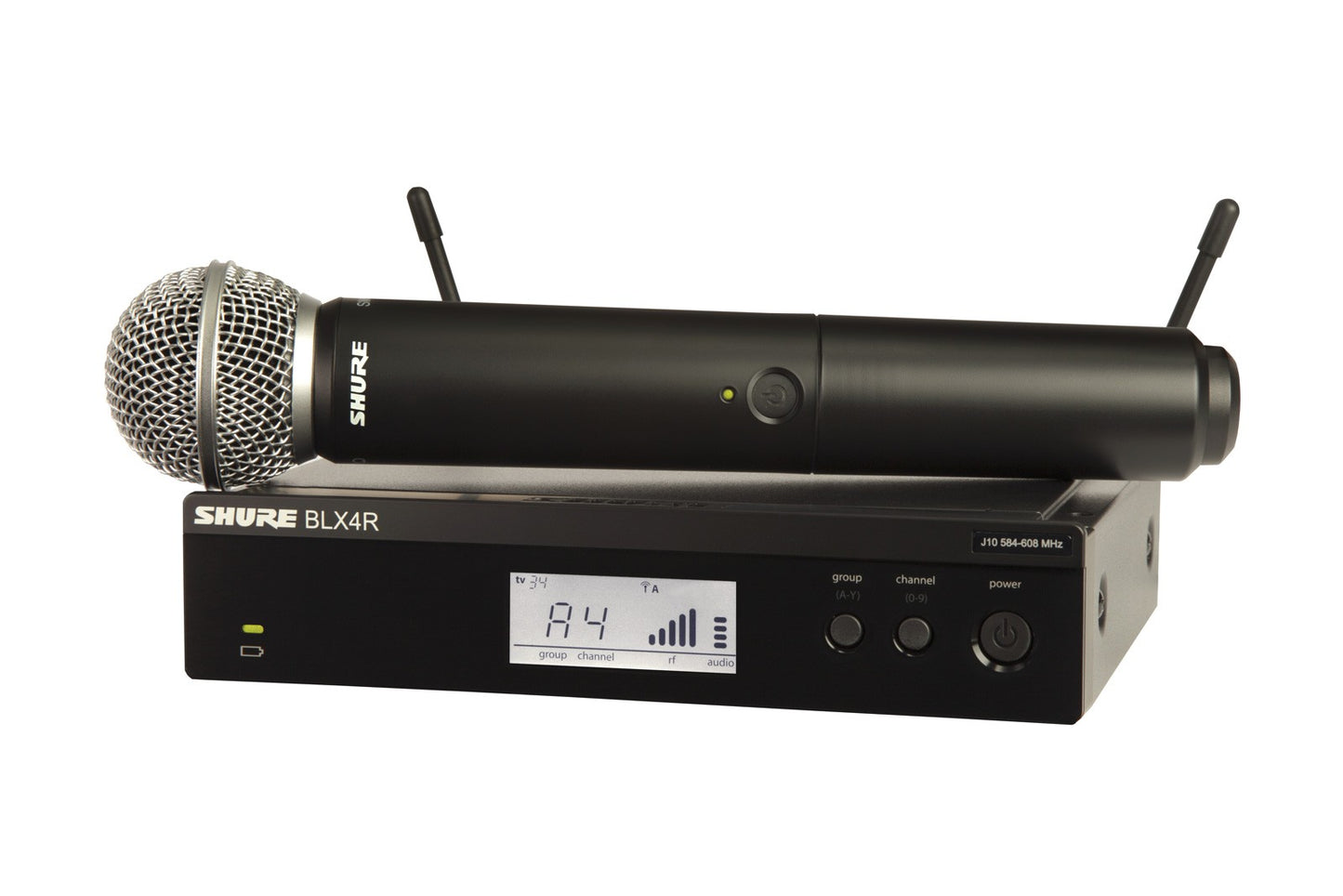 Shure BLX24R/SM58 Handheld Wireless System - Band H9, 512-542MHz