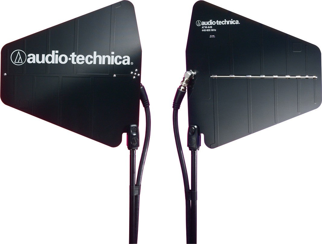 Audio-Technica ATW-A49 Pair of UHF wide-band directional LPDA (log-periodic dipole array) antennas (440-900 MHz)
