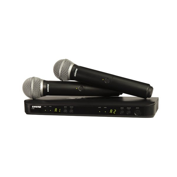 Shure BLX288/PG58-H9 Dual PG58 Handheld Wireless Mic System  (Band H9, 512-542MHz)