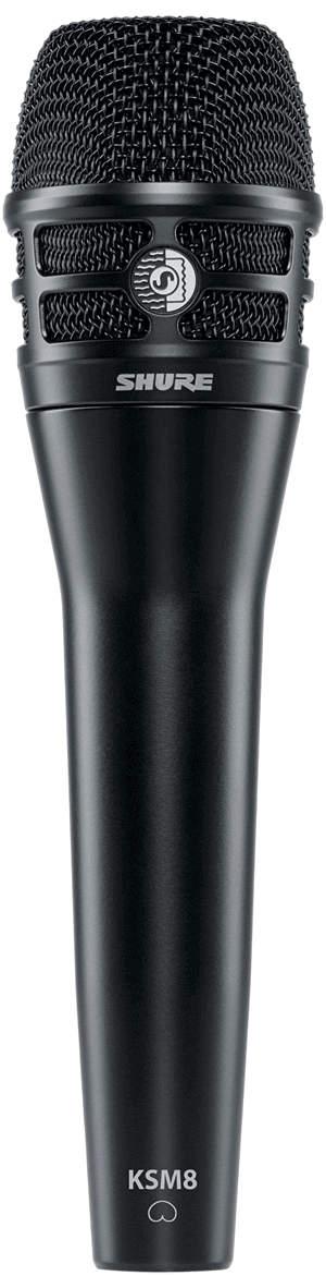 Shure KSM8/B Dual-diaphragm Cardioid Handheld Dynamic Microphone - Black