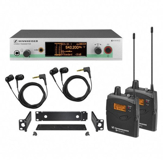 Sennheiser Dual ew 300 IEM G3 Wireless In-Ear Monitor System Band A  with TWO bodypacks (518-558 MHz)
