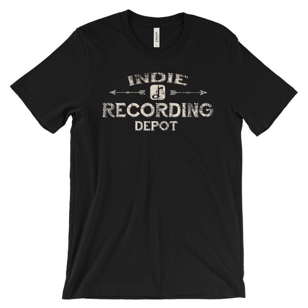 Rusty Frets Guitar Shop Black / S Indie Recording Depot Vintage Shirt