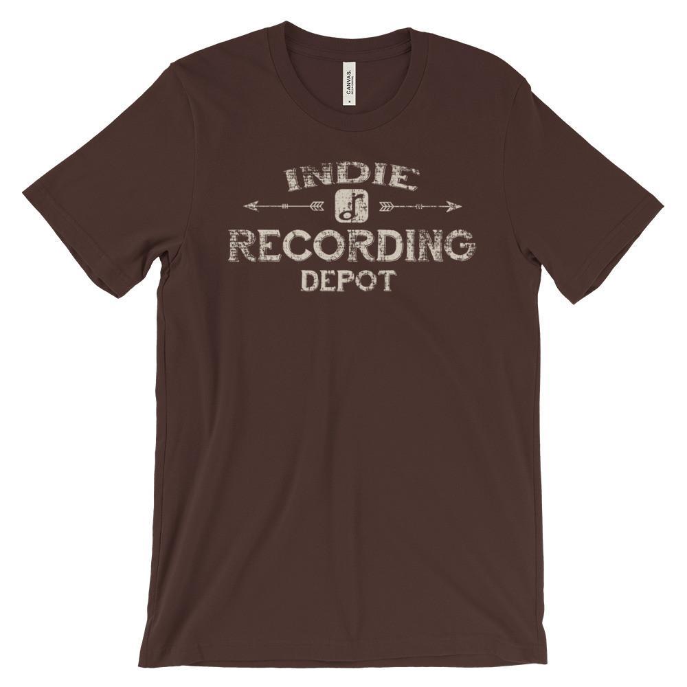 Rusty Frets Guitar Shop Brown / S Indie Recording Depot Vintage Shirt