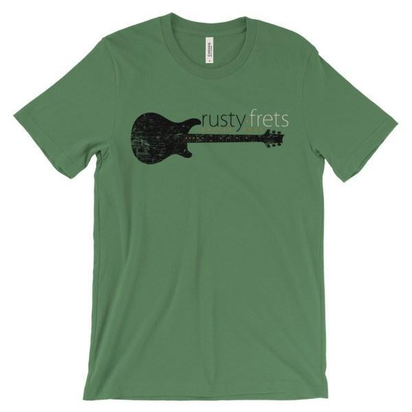 Rusty Frets Guitar Shop Leaf / S Rusty Frets Distressed Guitar Logo Shirt
