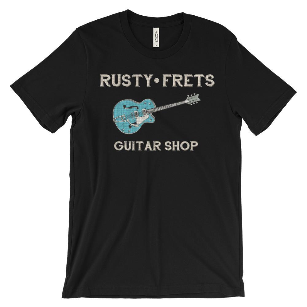 Rusty Frets Guitar Shop Black / S Rusty Frets Rockabilly Guitar Shirt