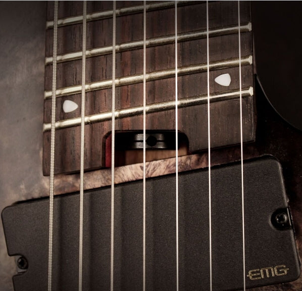 Cort KX Series KX500MS 7-String Multiscale Guitar, Star Dust Green Finish
